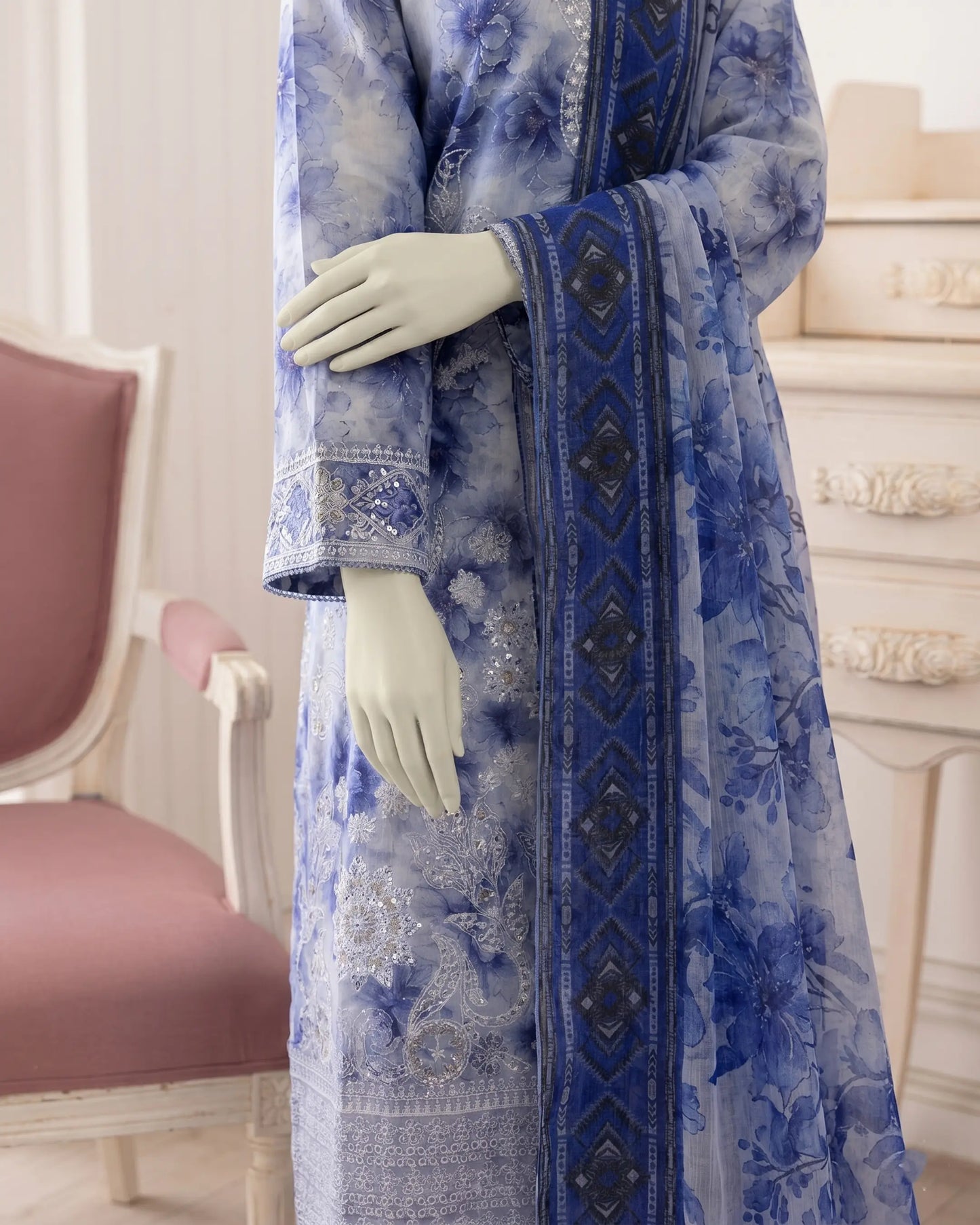 Blue Floral 3-Piece suite | TeenDhage