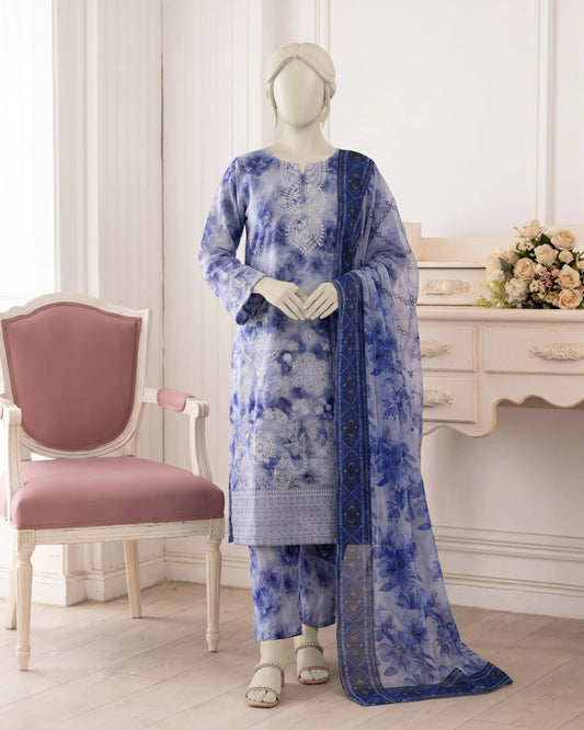 Blue Floral 3-Piece suite | TeenDhage