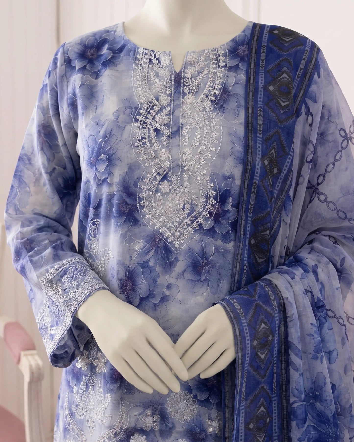 Blue Floral 3-Piece suite | TeenDhage