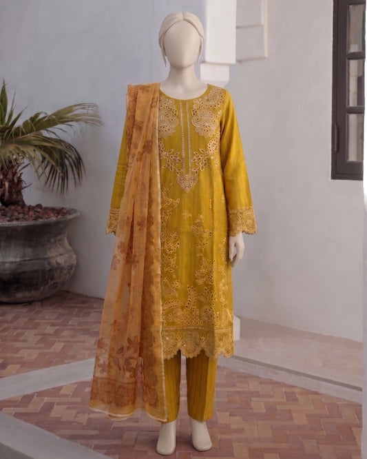 Elegant Mustard Yellow 3-Piece Suit