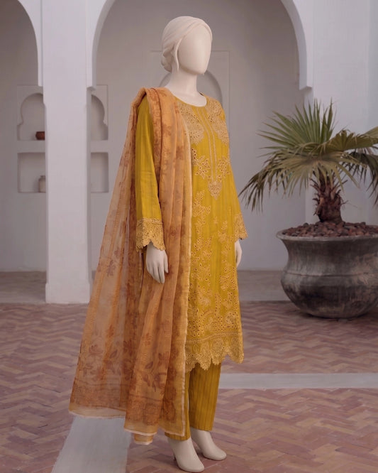 Elegant Mustard Yellow 3-Piece Suit